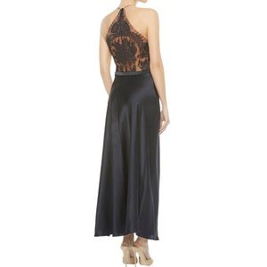 LA PERLA luxurious silk & lace freesia long nightgown small S nightdress NEW